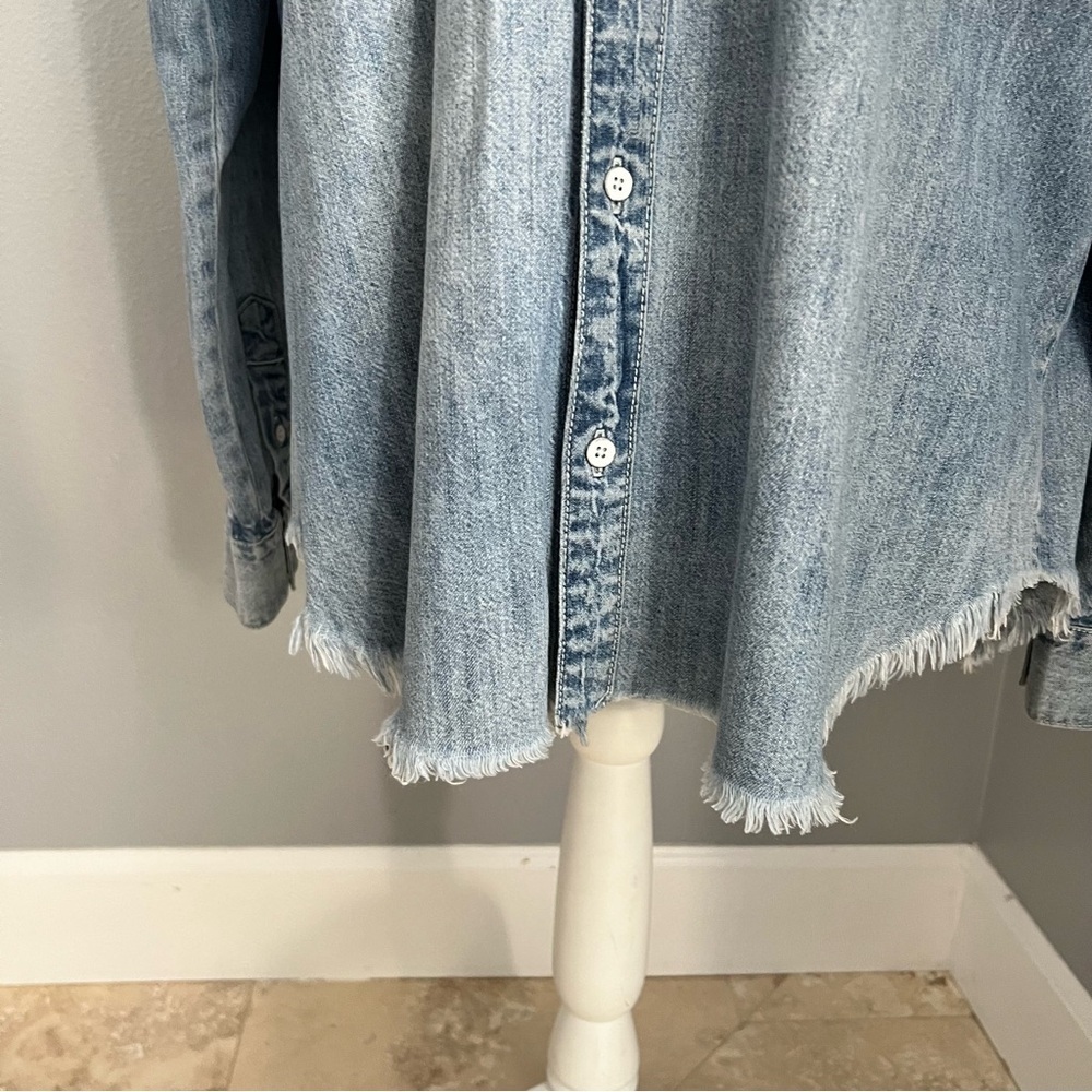 Lucky Brand Blue Denim Shirt - Picture 5 of 16